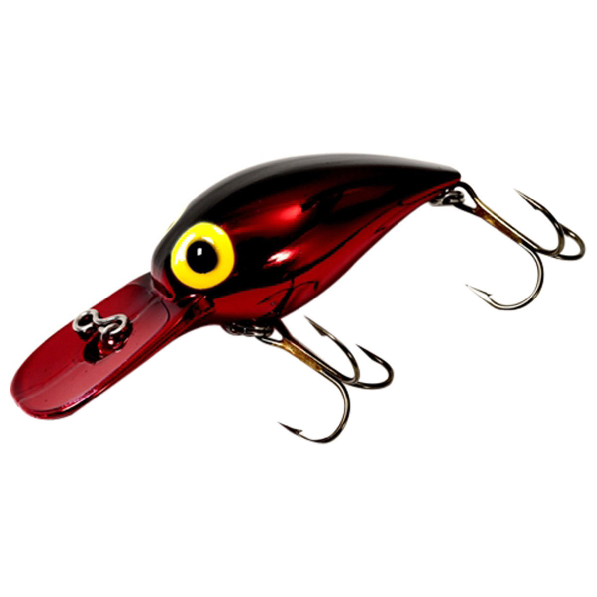 Brad's Magnum Wiggler Extra Deep Diving Crankbait - Metallic Red with Black Back, 3/4oz, 3-3/4in - Metallic Red with Black Back Brad's Magnum Wiggler Extra Deep Diving Crankbait - Metallic Red with Black Back, 3/4oz, 3-3/4in - Metallic Red with Black Back