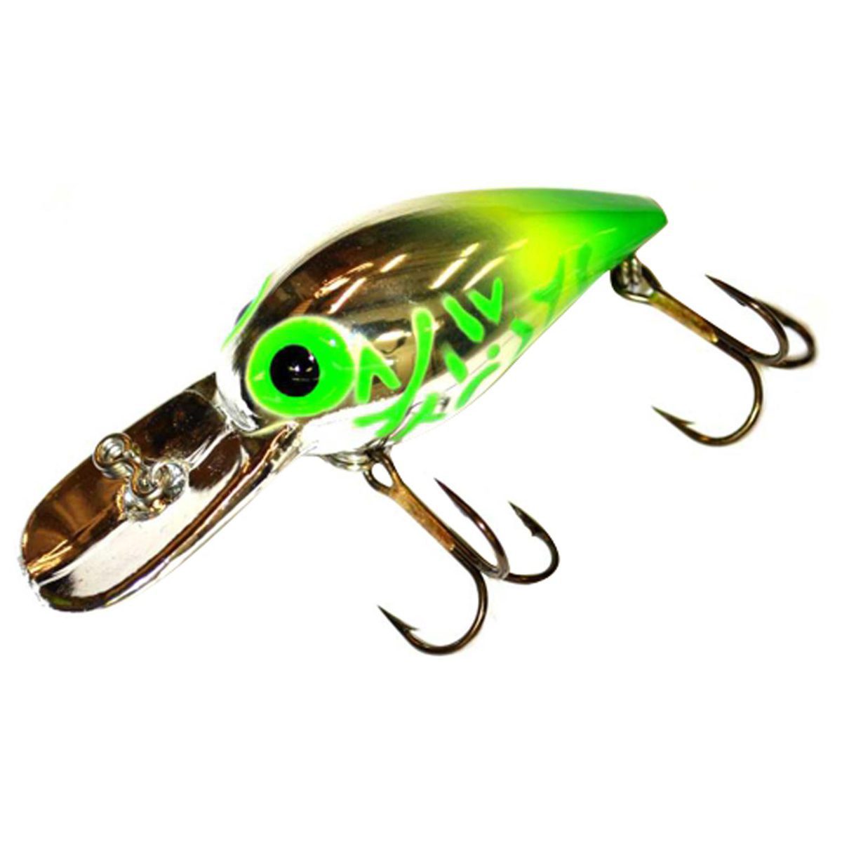 Brad's Magnum Wiggler Extra Deep Diving Crankbait - Metallic Silver with Chartreuse, 3/4oz, 3-3/4in - Metallic Silver with Chartreuse Brad's Magnum Wiggler Extra Deep Diving Crankbait - Metallic Silver with Chartreuse, 3/4oz, 3-3/4in - Metallic Silver with Chartreuse