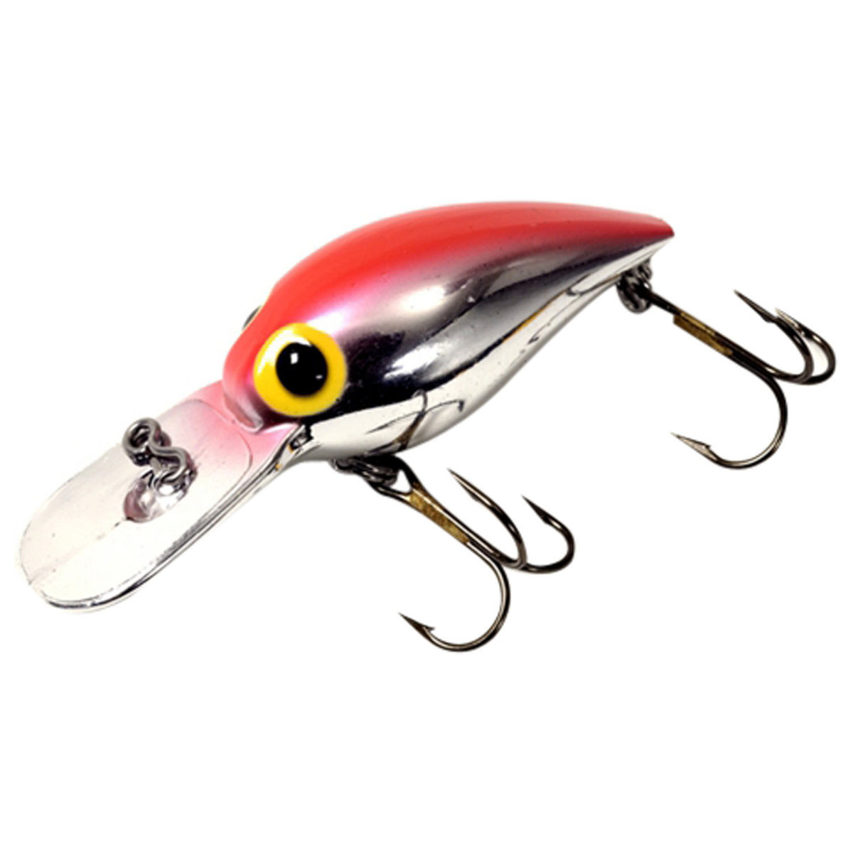 Brad's Magnum Wiggler Extra Deep Diving Crankbait - Metallic Silver with Fluorescent Orange, 3/4oz, 3-3/4in - Metallic Silver with Fluorescent Orange Brad's Magnum Wiggler Extra Deep Diving Crankbait - Metallic Silver with Fluorescent Orange, 3/4oz, 3-3/4in - Metallic Silver with Fluorescent Orange