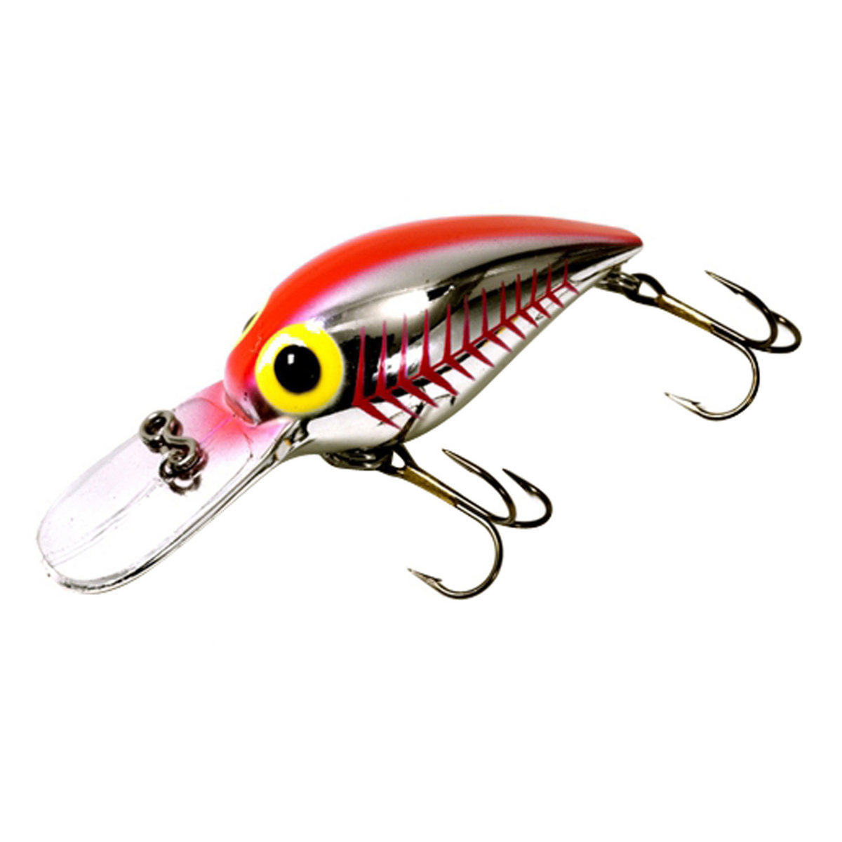 Brad's Magnum Wiggler Extra Deep Diving Crankbait - Metallic Silver with Fluorescent Orange, 3/4oz, 3-3/4in - Metallic Silver with Fluorescent Orange Brad's Magnum Wiggler Extra Deep Diving Crankbait - Metallic Silver with Fluorescent Orange, 3/4oz, 3-3/4in - Metallic Silver with Fluorescent Orange