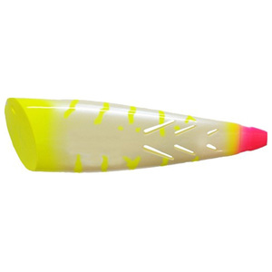 Brad's Super Bait Cut Plug Rigged Trolling Lure - Candy Corn, 4in Brad's Super Bait Cut Plug Rigged Trolling Lure - Candy Corn, 4in