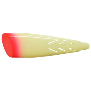 Brad's Super Bait Cut Plug Rigged Trolling Lure - Glow Red Head, 4in Brad's Super Bait Cut Plug Rigged Trolling Lure - Glow Red Head, 4in