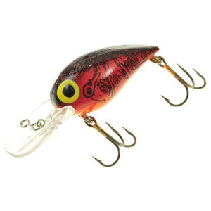 Brad's Wiggler Crankbait - Red and Black Crawfish, 3/8oz, 3in, 6-13ft