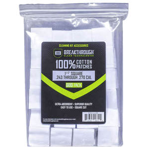 Breakthrough 1-1/2in x 1-1/2in With Plastic Tray Square Cotton Patches - 600 Count