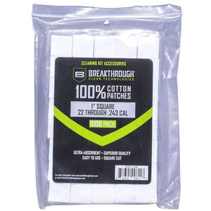Breakthrough 1in x 1in With Plastic Tray Square Cotton Patches - 1000 Count