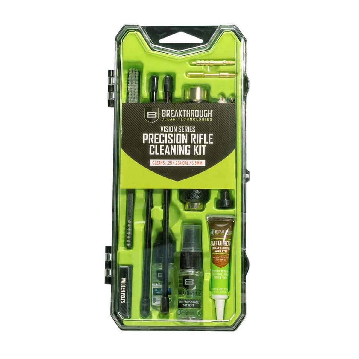 Breakthrough Vision Series Precision Rifle Cleaning Kit - 25-06 Remington/6.5 Creedmoor Breakthrough Vision Series Precision Rifle Cleaning Kit - 25-06 Remington/6.5 Creedmoor