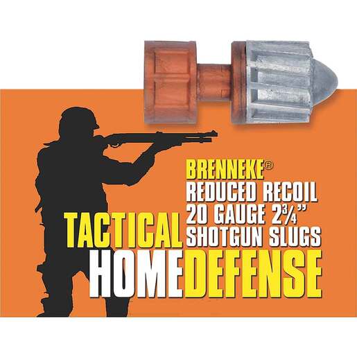 Brenneke THD 20 Gauge 2-3/4in 3/4oz 308Gr Slug Shotshells – 5 Rounds – Slug