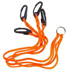 P Line Bridle 4-Hook Harness Crab Gear - Orange
