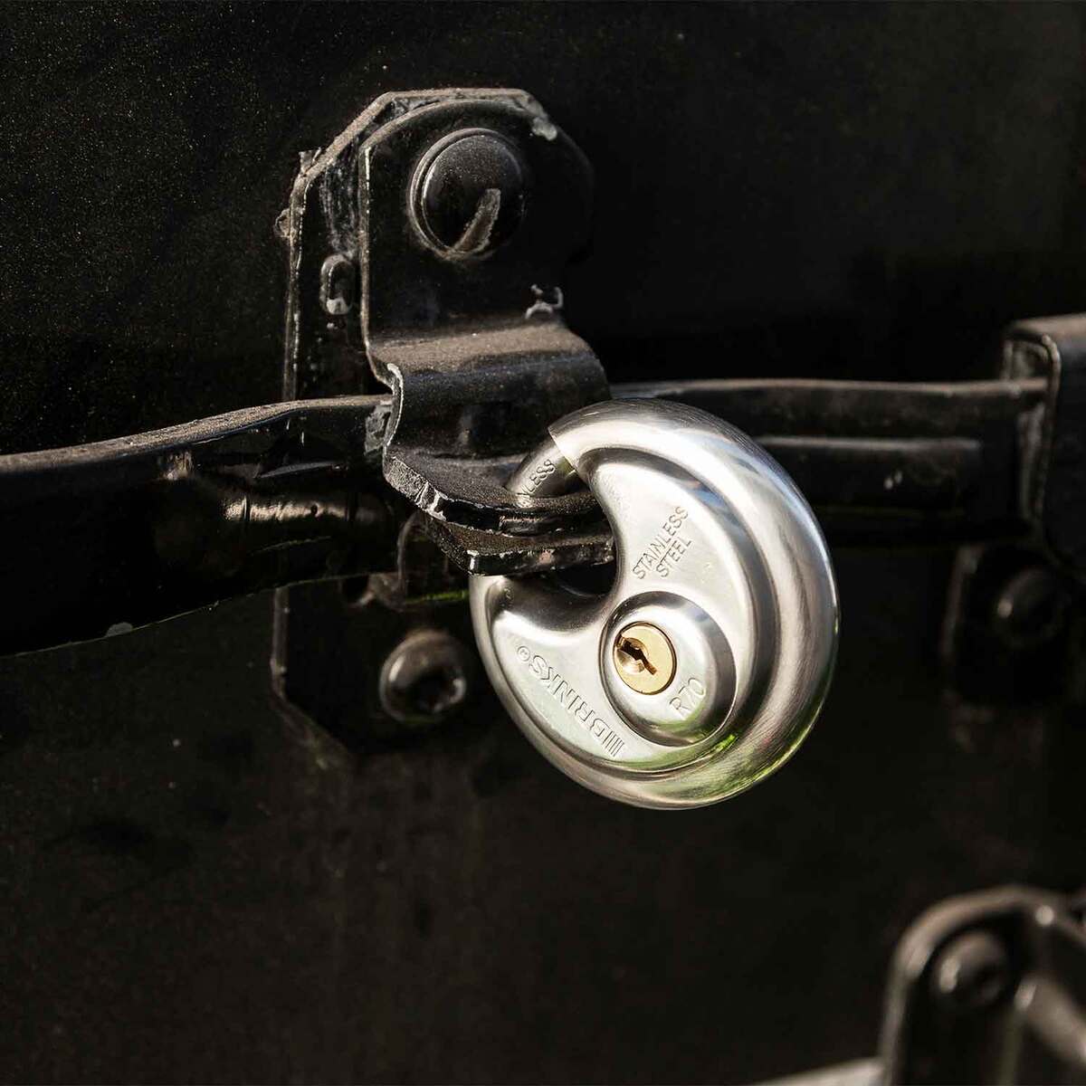 Brinks 70mm Stainless Steel Keyed Discus Padlock | Sportsman's Warehouse