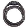 Brinks Vinyl Covered Flexible 5/16in Steel Combination Cable - 5ft - Black