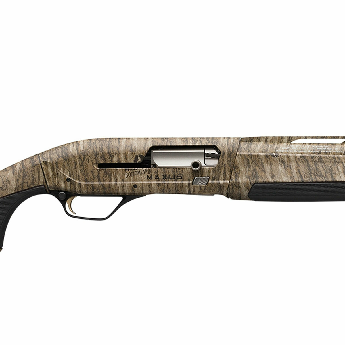 Browning Maxus II Mossy Oak Bottomland 12 Gauge 3.5in Semi Automatic Shotgun - Mossy Oak Bottomland Browning Maxus II Mossy Oak Bottomland 12 Gauge 3.5in Semi Automatic Shotgun - Mossy Oak Bottomland