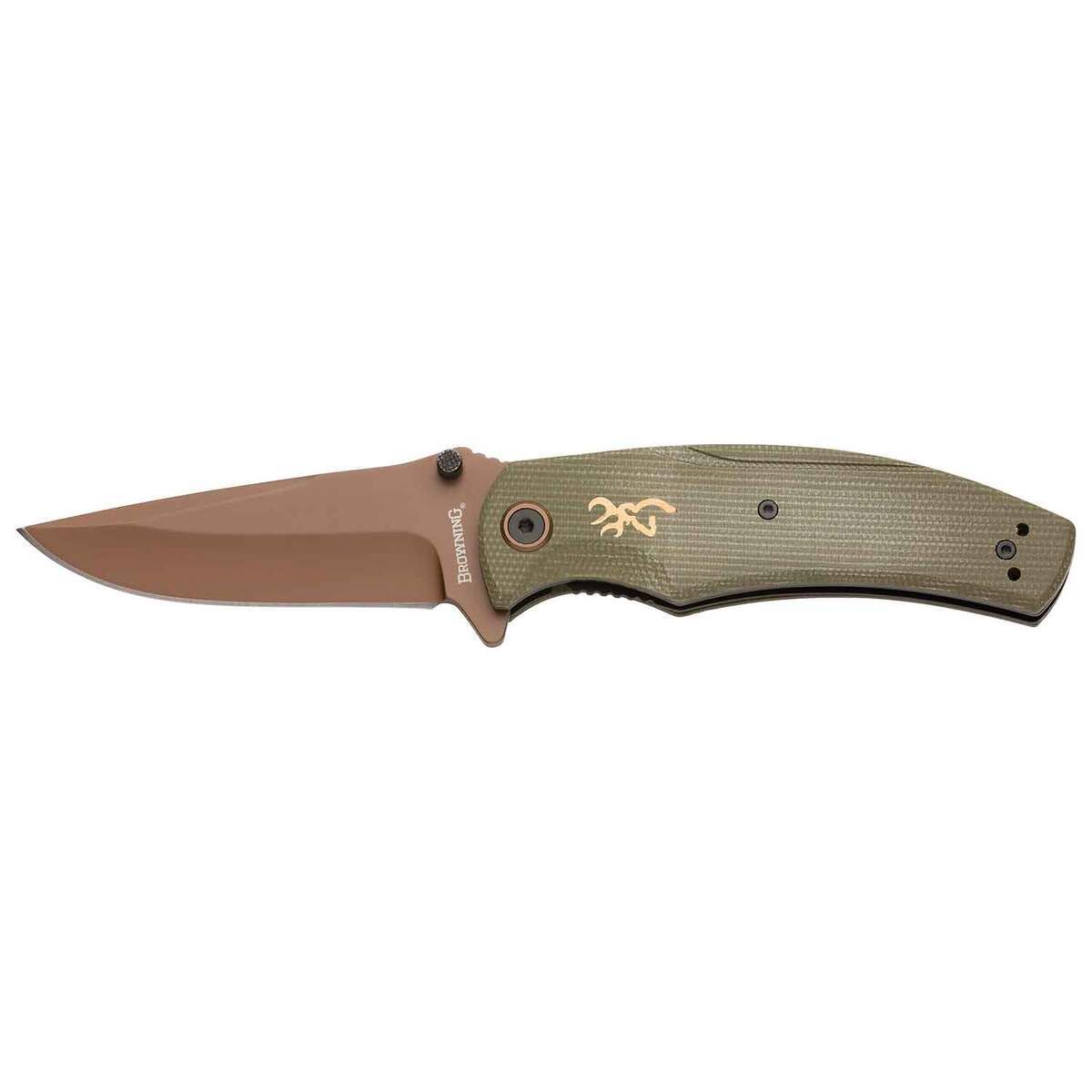 Browning Trailside 3.5 inch Folding Knife - Green Browning Trailside 3.5 inch Folding Knife - Green