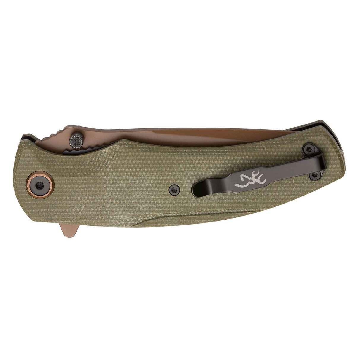 Browning Trailside 3.5 inch Folding Knife - Green Browning Trailside 3.5 inch Folding Knife - Green