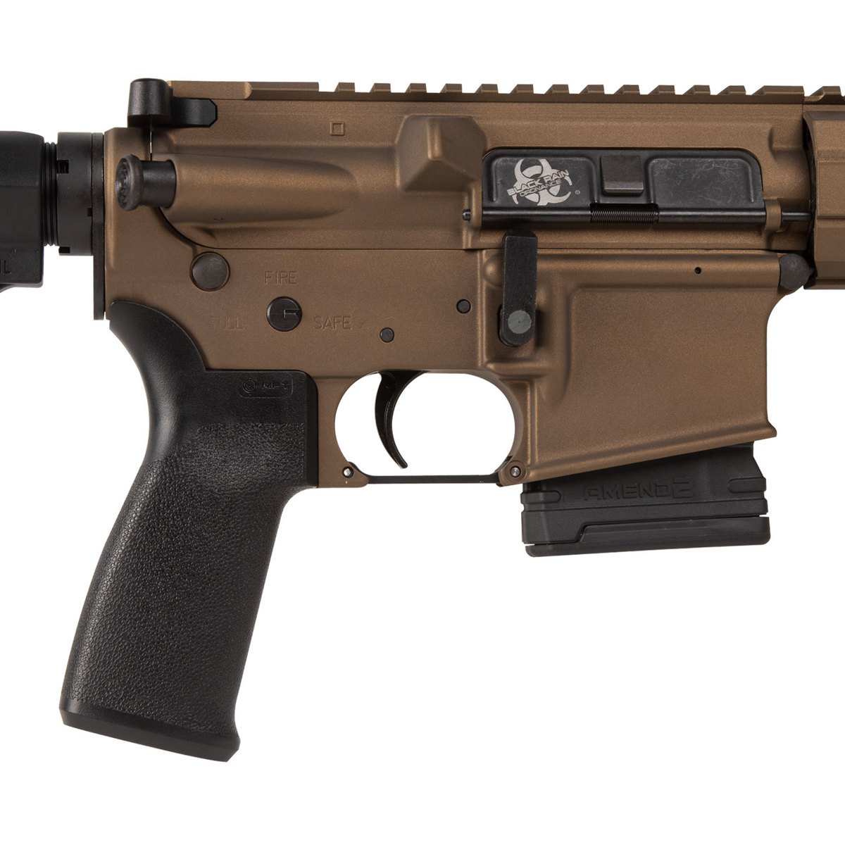 Black Rain Ordnance Spec15 5.56mm NATO 16in Burnt Bronze Cerakote Semi Automatic Modern Sporting Rifle - 10+1 Rounds - Brown Black Rain Ordnance Spec15 5.56mm NATO 16in Burnt Bronze Cerakote Semi Automatic Modern Sporting Rifle - 10+1 Rounds - Brown