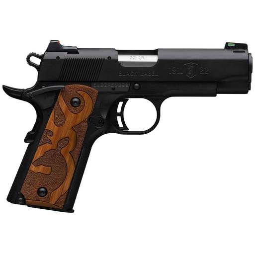 Browning 1911-22 Black Label Brown Logo Grips 2 Magazines  22 Long Rifle 3.63in Black Pistol - 10+1 Rounds image