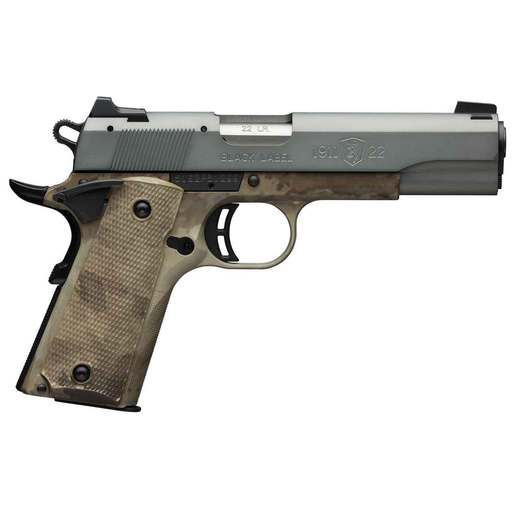 Browning 1911-22 Black Label Speed 22 Long Rifle 3.63in Gray/A-TACS AU Pistol - 10+1 Rounds image