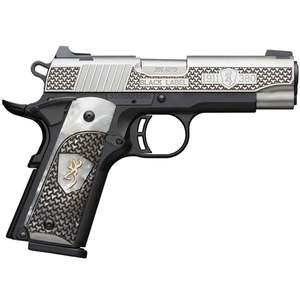 Browning 1911-380 Black Label High Grade Pearl Grips 380 Auto (ACP) 4.25in Matte Black/Silver Pistol - 8+1 Rounds