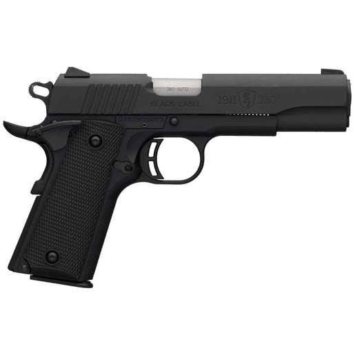 Browning 1911-380 Black Label 380 Auto (ACP) 4.25in Matte Black Pistol - 8+1 Rounds - Black image
