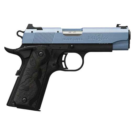 Browning 1911 Black Label 22 Long Rifle 3.6in Polar Blue Cerakote Pistol - 10+1 Rounds - Blue image
