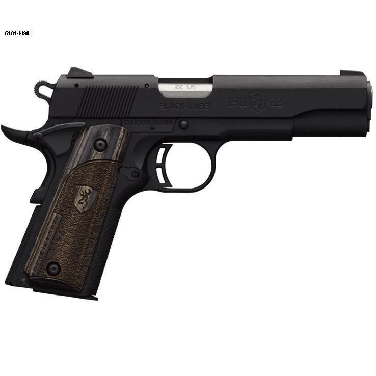 Browning 1911-22 Black Label 22 Long Rifle Black Pistol - 10+1 Rounds Browning 1911-22 Black Label 22 Long Rifle Black Pistol - 10+1 Rounds