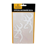 Browning 3D Buckmark Decal - White