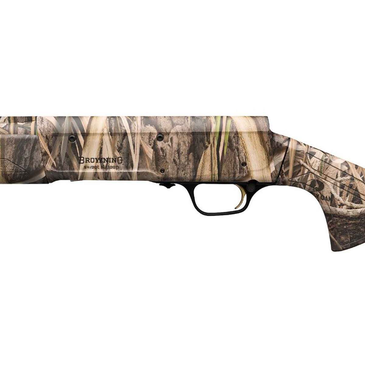 Browning A5 Sweet Sixteen Mossy Oak Shadow Grass Habitat 16 Gauge 2-3/4in Semi Automatic Shotgun - 28in - Camo Browning A5 Sweet Sixteen Mossy Oak Shadow Grass Habitat 16 Gauge 2-3/4in Semi Automatic Shotgun - 28in - Camo