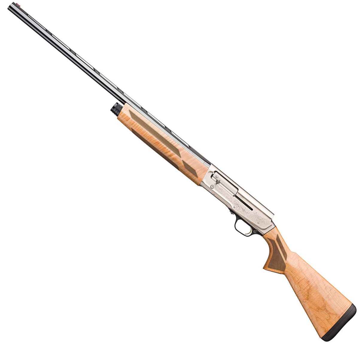 Browning A5 Ultimate Gloss AAA Maple 12 Gauge 3in Semi Automatic Shotgun - 26in - Tan Browning A5 Ultimate Gloss AAA Maple 12 Gauge 3in Semi Automatic Shotgun - 26in - Tan