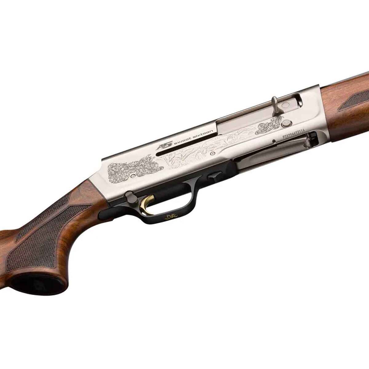 Browning A5 Ultimate Sweet Sixteen Chrome Plated 16 Gauge 2-3/4in Semi Automatic Shotgun - 28in - Brown Browning A5 Ultimate Sweet Sixteen Chrome Plated 16 Gauge 2-3/4in Semi Automatic Shotgun - 28in - Brown