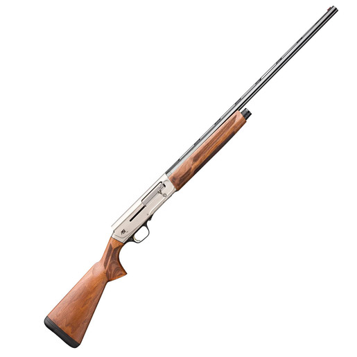 Browning A5 Upland 12 Gauge 3in Brushed Nickel/Turkish Walnut Semi-Automatic Shotgun – 26in – Walnut