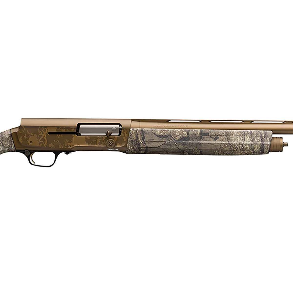 Browning A5 Wicked Wing Burnt Bronze Cerakote Realtree Timber 12 Gauge 3-1/2in Semi Automatic Shotgun - 26in - Camo Browning A5 Wicked Wing Burnt Bronze Cerakote Realtree Timber 12 Gauge 3-1/2in Semi Automatic Shotgun - 26in - Camo