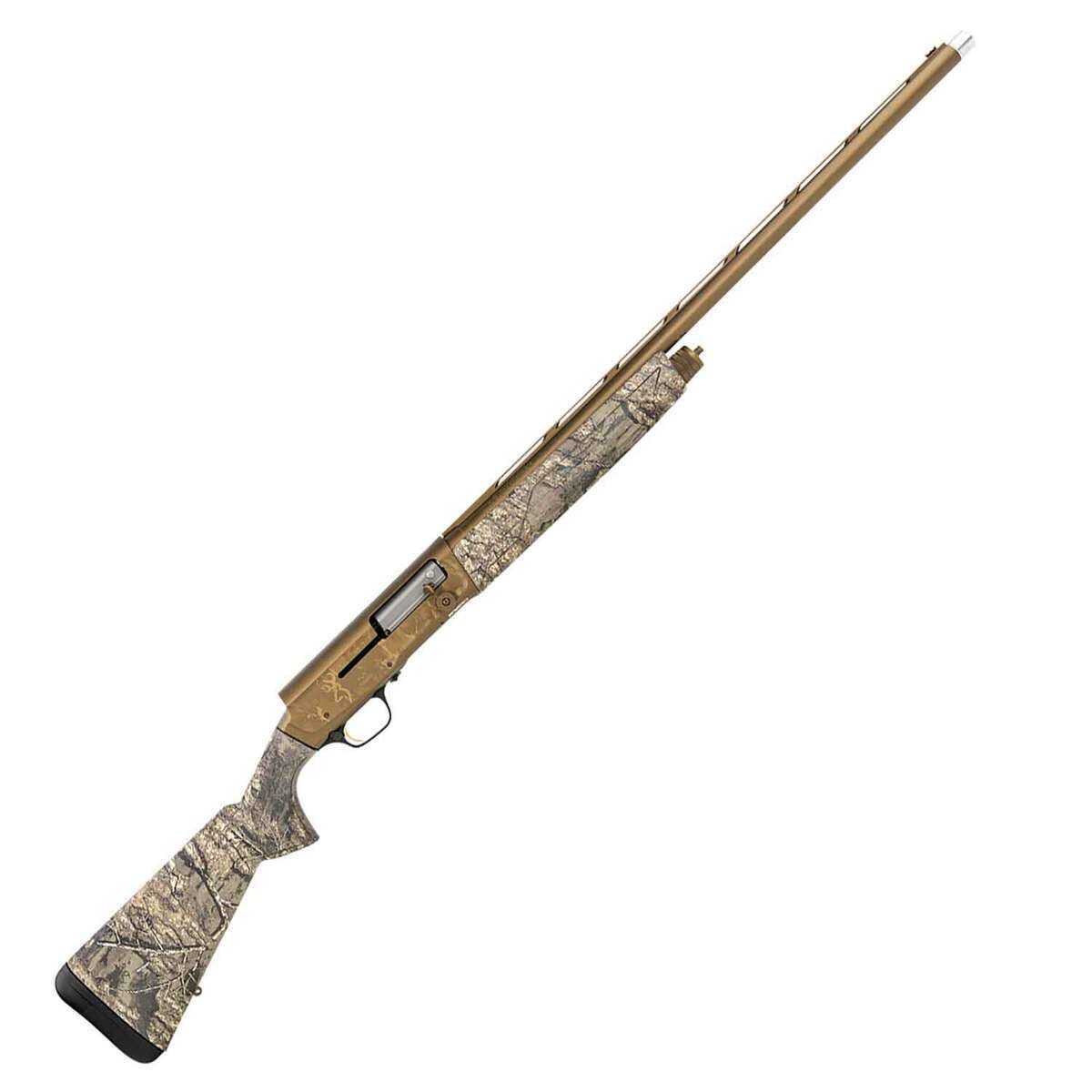 Browning A5 Wicked Wing Burnt Bronze Cerakote Realtree Timber 12 Gauge 3-1/2in Semi Automatic Shotgun - 28in - Camo Browning A5 Wicked Wing Burnt Bronze Cerakote Realtree Timber 12 Gauge 3-1/2in Semi Automatic Shotgun - 28in - Camo