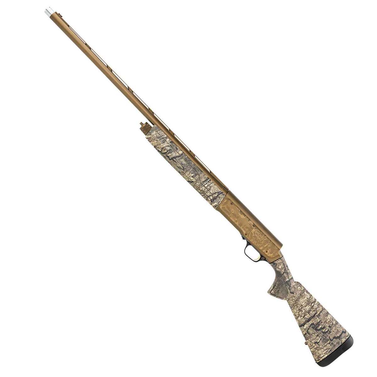 Browning A5 Wicked Wing Burnt Bronze Cerakote Realtree Timber 12 Gauge 3-1/2in Semi Automatic Shotgun - 28in - Camo Browning A5 Wicked Wing Burnt Bronze Cerakote Realtree Timber 12 Gauge 3-1/2in Semi Automatic Shotgun - 28in - Camo