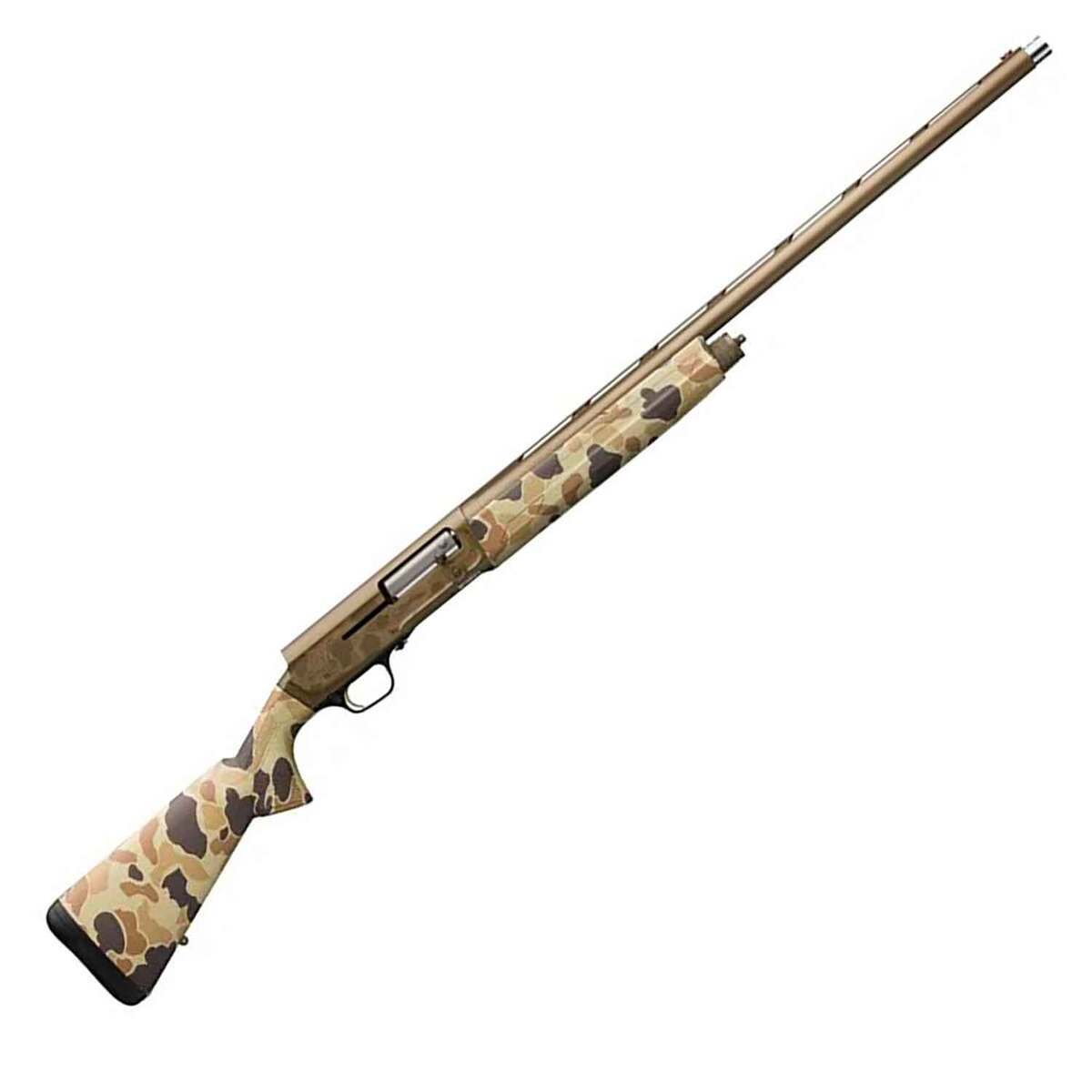 Browning A5 Wicked Wing Sweet Sixteen Vintage Tan 16 Gauge 2-3/4in Semi Automatic Shotgun - 28in - Camo Browning A5 Wicked Wing Sweet Sixteen Vintage Tan 16 Gauge 2-3/4in Semi Automatic Shotgun - 28in - Camo