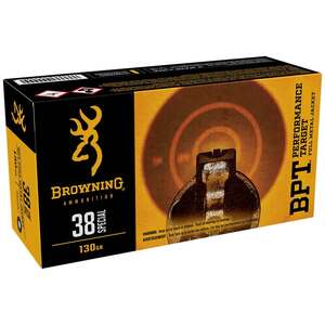 Browning Ammo BPT 38 Special FMJ Handgun Ammo - 50 Rounds