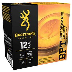 Browning Ammunition BPT Performance 12 Gauge 2-3/4in #7.5