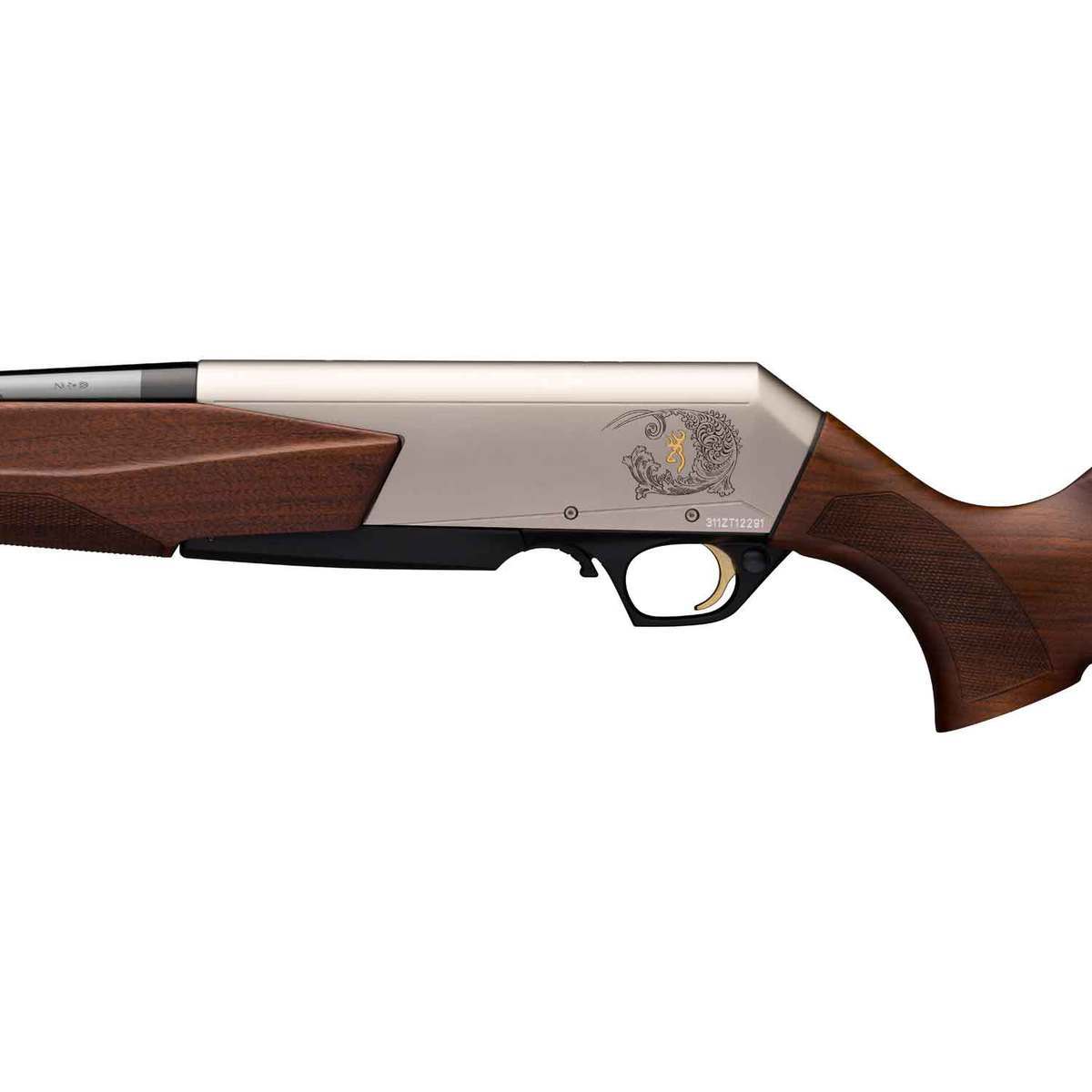 Browning BAR Mark 3 300 Winchester Magnum 24in Walnut/Matte Nickel Semi Automatic Modern Sporting Rifle - 3+1 Rounds Browning BAR Mark 3 300 Winchester Magnum 24in Walnut/Matte Nickel Semi Automatic Modern Sporting Rifle - 3+1 Rounds