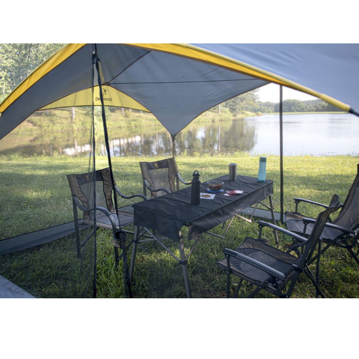 Browning Basecamp Screen House - Black/Gray/Yellow Base size 10ft x 12ft, Center height 7.4ft Browning Basecamp Screen House - Black/Gray/Yellow Base size 10ft x 12ft, Center height 7.4ft