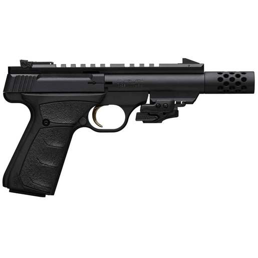 Browning Buck Mark Black Label Suppressor Ready Laser 22 Long Rifle 4.4in Black Pistol - 10+1 Rounds image
