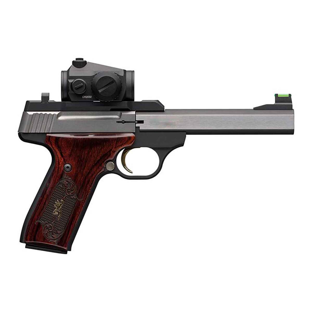 Browning Buck Mark Medallion 22 Long Rifle 5.5in Stainless Steel Pistol - 10+1 Rounds - Gray Browning Buck Mark Medallion 22 Long Rifle 5.5in Stainless Steel Pistol - 10+1 Rounds - Gray