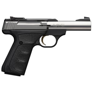 Browning Buck Mark Micro Bull 22 Long Rifle 4in Brushed Stainless Steel Pistol - 10+1 Rounds