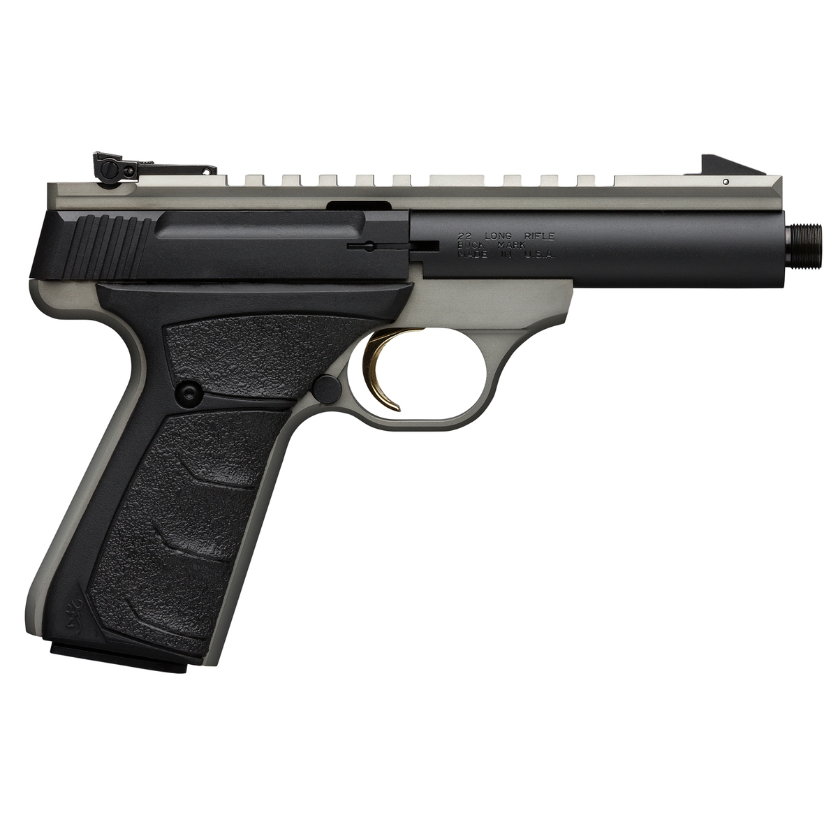 Browning Buck Mark Micro Field/Target 22 Long Rifle 4.4in Gray Pistol - 10+1 Rounds Browning Buck Mark Micro Field/Target 22 Long Rifle 4.4in Gray Pistol - 10+1 Rounds