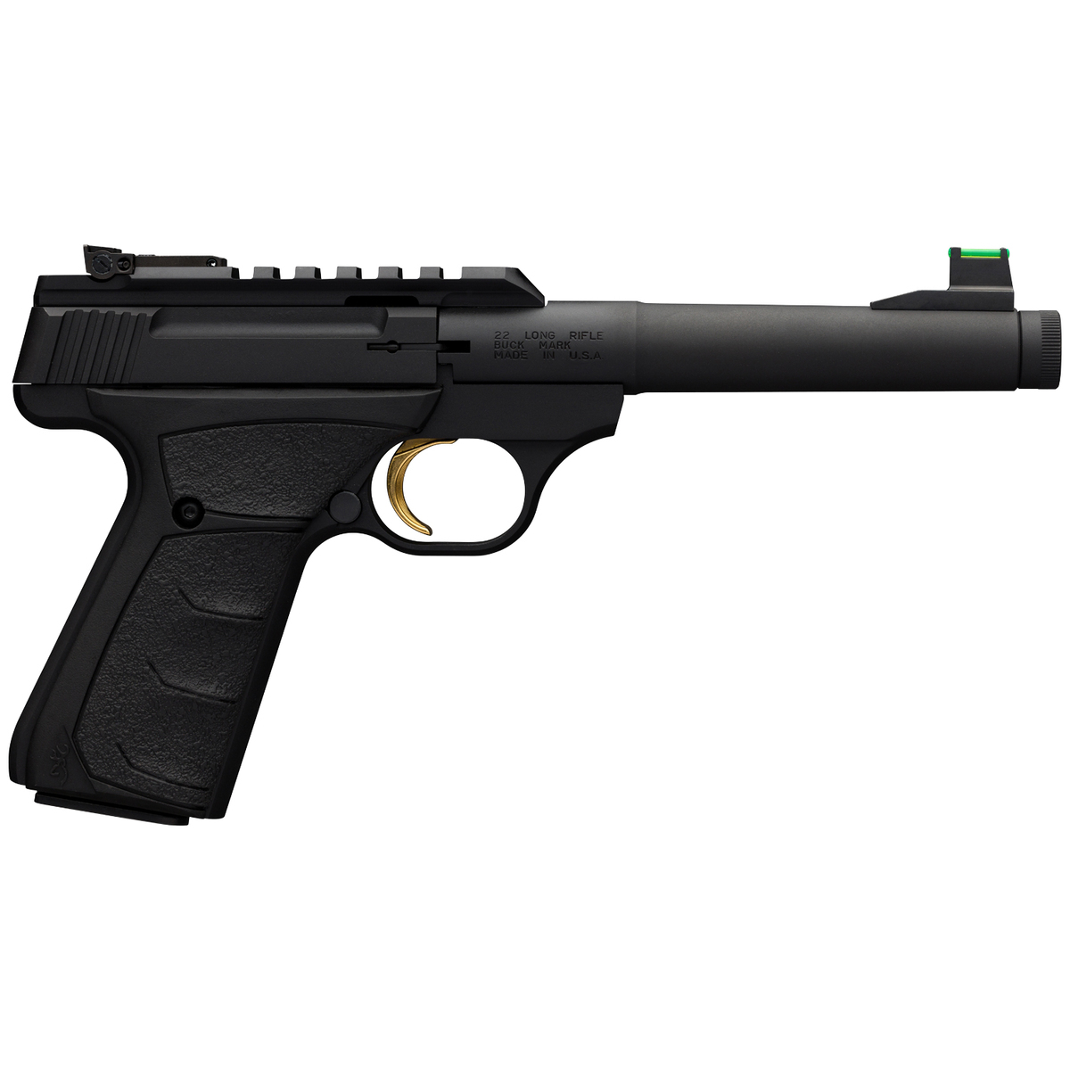 Browning Buck Mark Plus Camper UFX Suppressor Ready 22 Long Rifle 6in Matte Black Pistol - 10+1 Rounds - Black Browning Buck Mark Plus Camper UFX Suppressor Ready 22 Long Rifle 6in Matte Black Pistol - 10+1 Rounds - Black