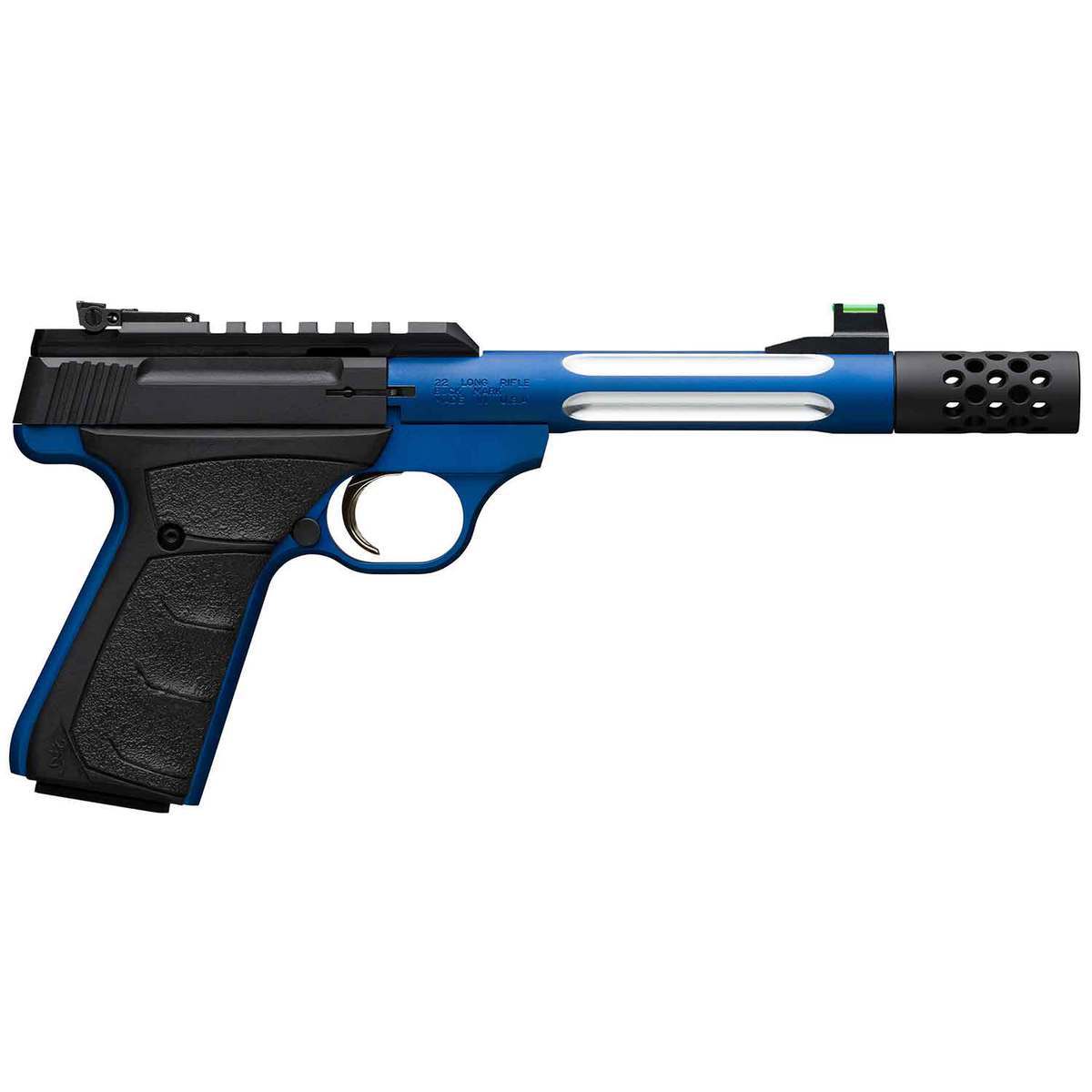 Browning Buck Mark Plus Lite Competition 22 Long Rifle 5.9in Black/Blue Pistol - 10+1 Rounds - Black/Blue Browning Buck Mark Plus Lite Competition 22 Long Rifle 5.9in Black/Blue Pistol - 10+1 Rounds - Black/Blue