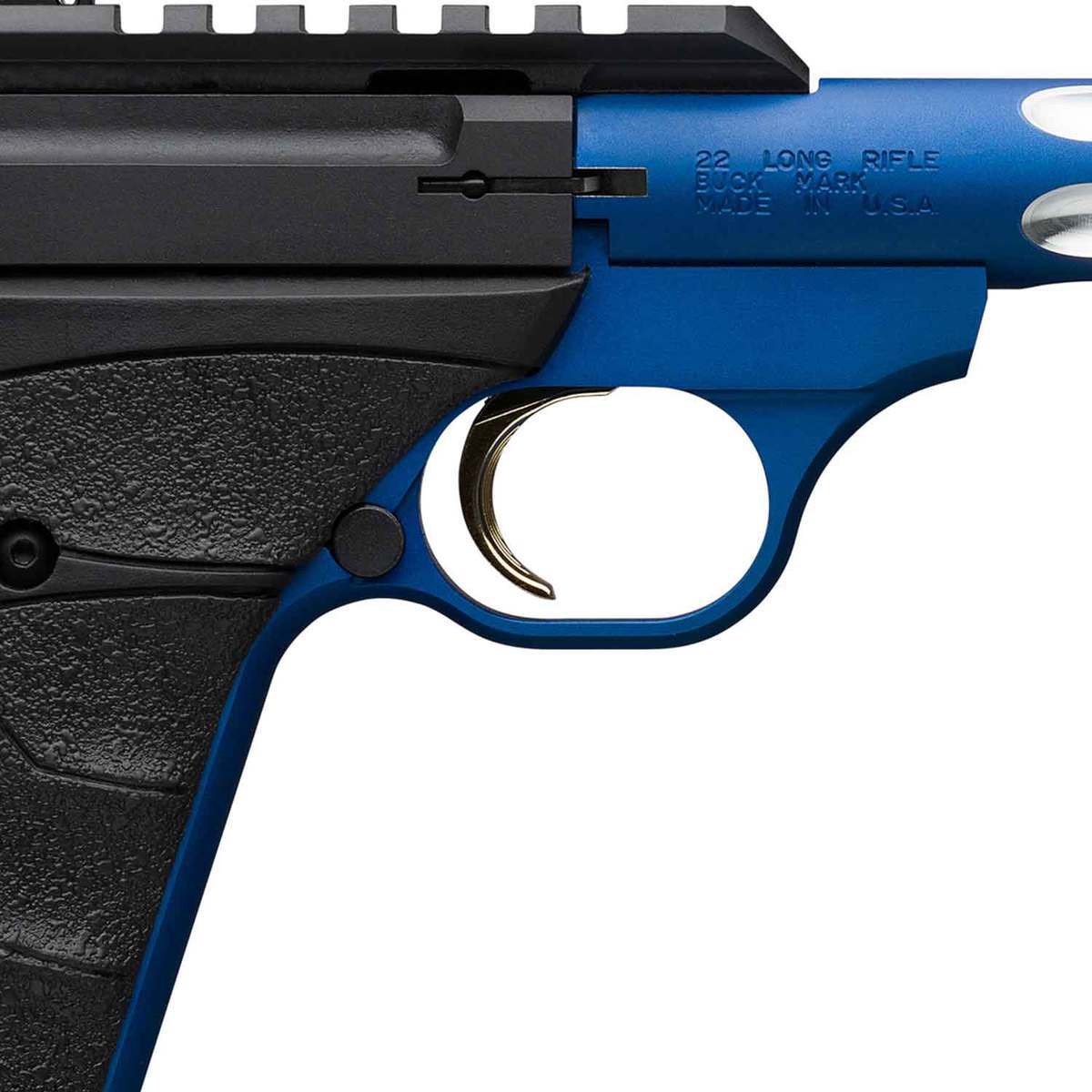 Browning Buck Mark Plus Lite Competition 22 Long Rifle 5.9in Black/Blue Pistol - 10+1 Rounds - Black/Blue Browning Buck Mark Plus Lite Competition 22 Long Rifle 5.9in Black/Blue Pistol - 10+1 Rounds - Black/Blue