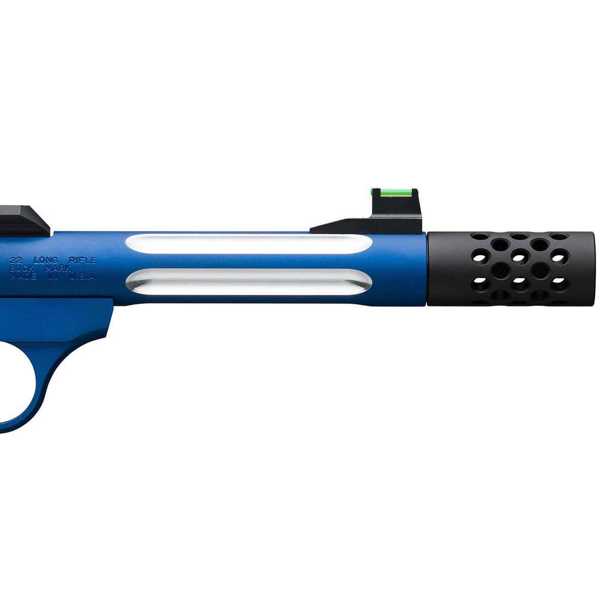 Browning Buck Mark Plus Lite Competition 22 Long Rifle 5.9in Black/Blue Pistol - 10+1 Rounds - Black/Blue Browning Buck Mark Plus Lite Competition 22 Long Rifle 5.9in Black/Blue Pistol - 10+1 Rounds - Black/Blue