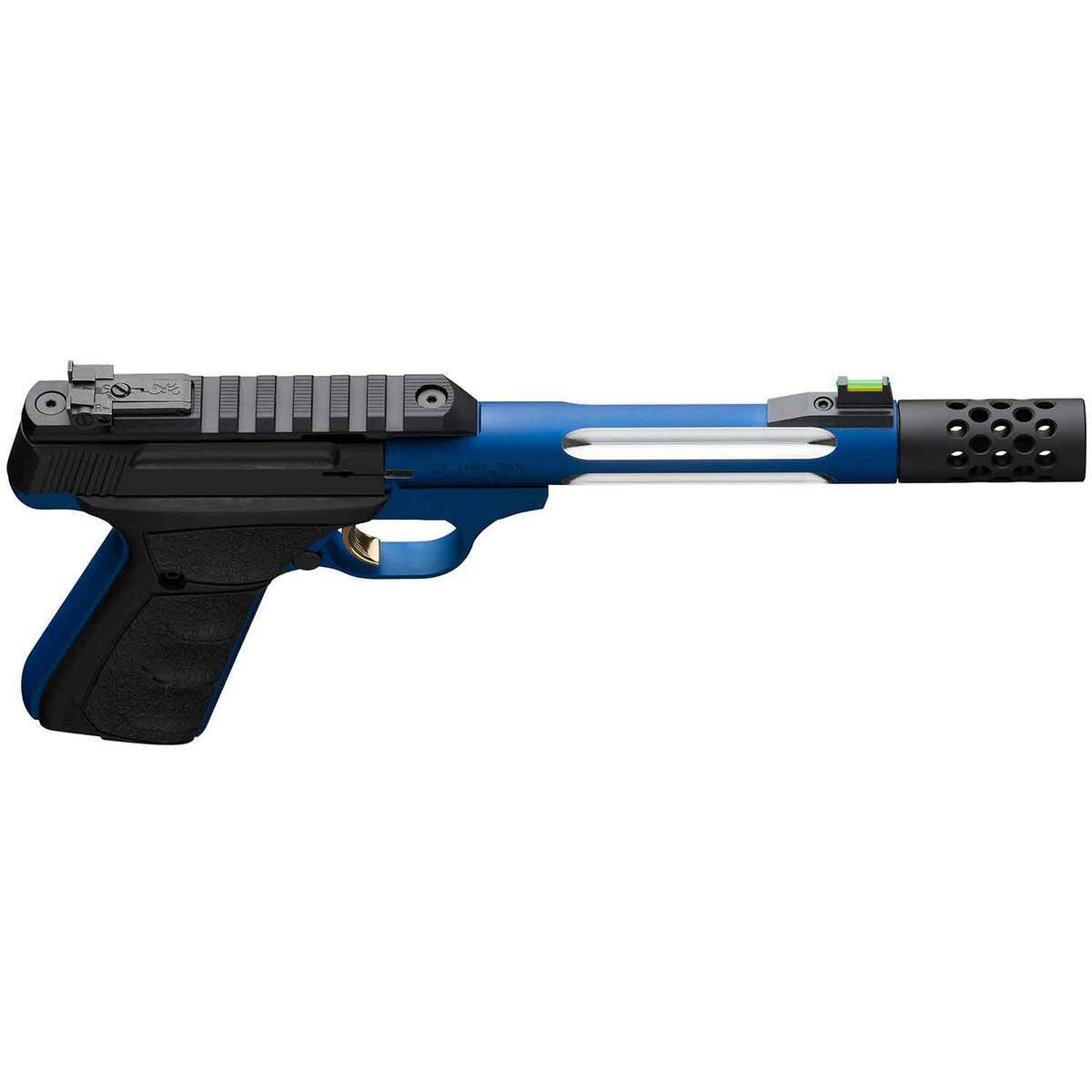 Browning Buck Mark Plus Lite Competition 22 Long Rifle 5.9in Black/Blue Pistol - 10+1 Rounds - Black/Blue Browning Buck Mark Plus Lite Competition 22 Long Rifle 5.9in Black/Blue Pistol - 10+1 Rounds - Black/Blue