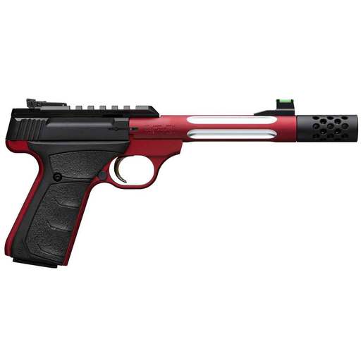Browning Buck Mark Plus Lite Competition 22 Long Rifle 5.9in Black/Red Pistol - 10+1 Rounds - Red image