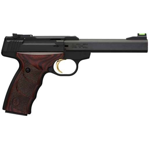 Browning Buck Mark Plus UDX 22 Long Rifle 5.5in Black/Rosewood Pistol - 10+1 Rounds - California Compliant - Black image