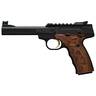 Browning Buck Mark Plus UDX 22 Long Rifle 5.5in Matte Black/Wood Pistol - 10+1 Rounds - Brown