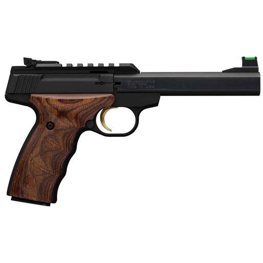 Browning Buck Mark Plus UDX 22 Long Rifle 5.5in Matte Black/Wood Pistol - 10+1 Rounds - Brown Fullsize image